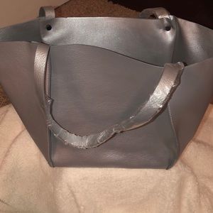 *NWOT * Neiman Marcus Silver Tote Handbag